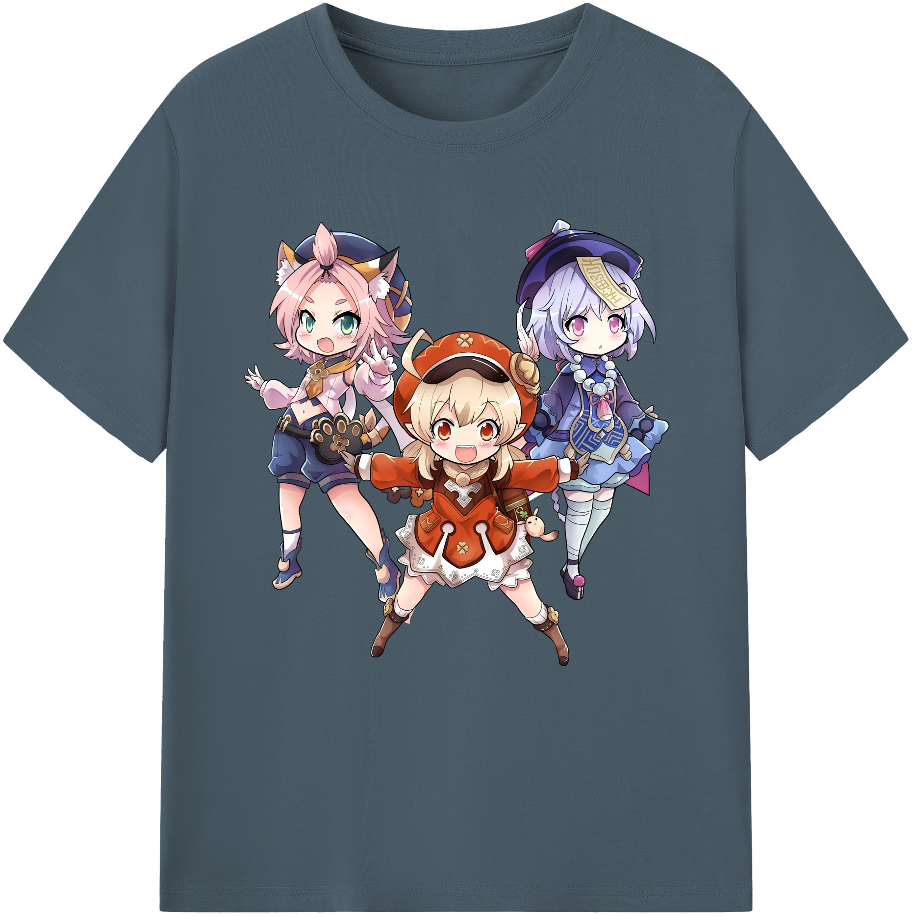 げんし神 七七 なな  genshin Nana 綿100％半袖Tシャツ（フロントプリント）